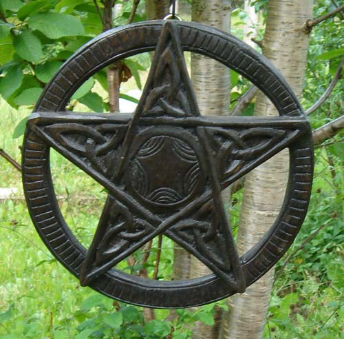 Pentagramm Schnitzerei klein