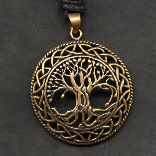 Keltischer Lebensbaum Anhänger hochwertiger Schmuck gefertigt aus Bronze