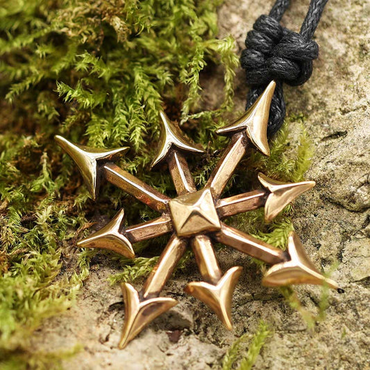 Chaosstern Kette Bronze Gothic Schmuck Symbol der 8