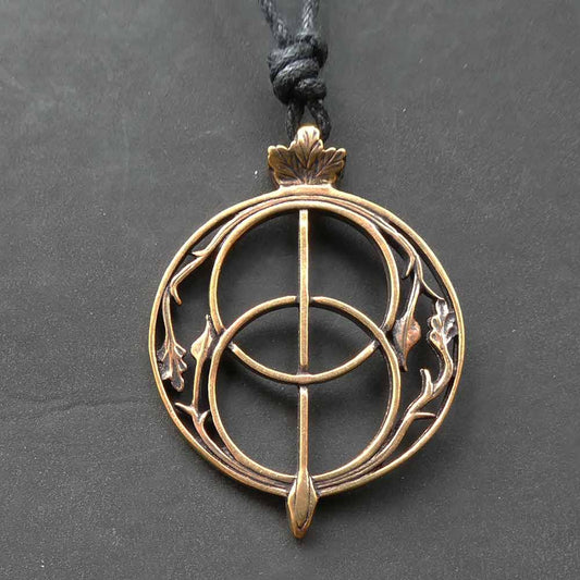 Chalice Well Bronze Kette Schmuckanhänger heilige Quelle Heilung
