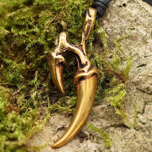 Drachen Klaue Bronzeschmuck Anhänger gold