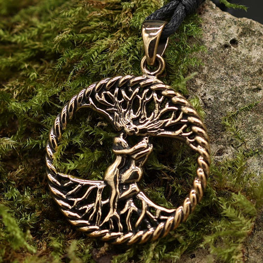 Kelten Anhänger Lebensbaum Schmuck Bronze Mittelalter