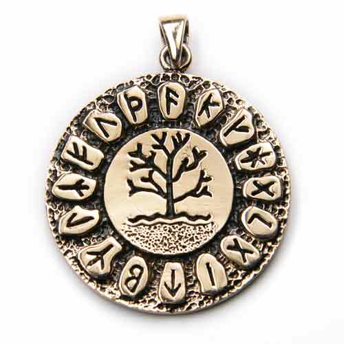 Runen Lebensbaum Bronzeschmuck Anh