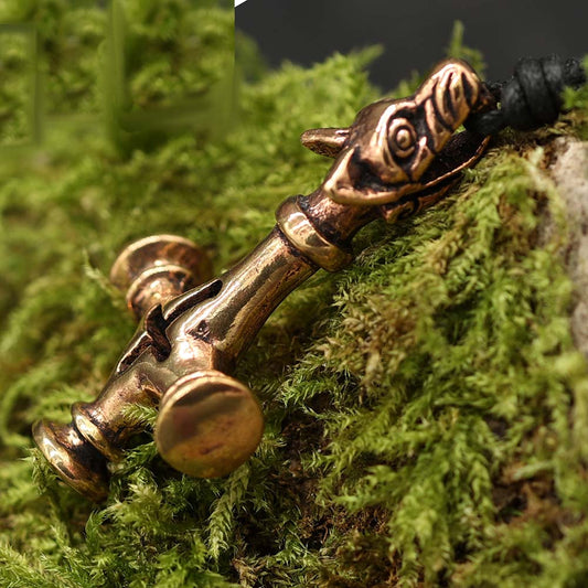 groß und massiv irischer Schmuck Anhänger aus hochwertiger Bronze