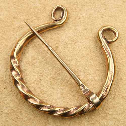 große Gewandnadel Schmuck Bronze