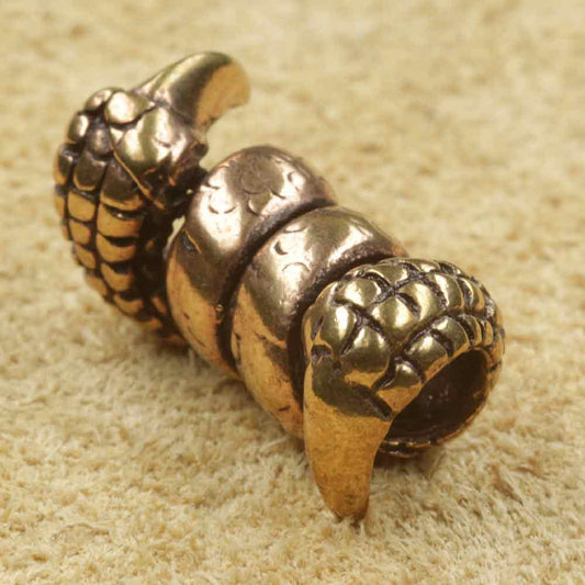 Bartperle Klaue aus Bronze