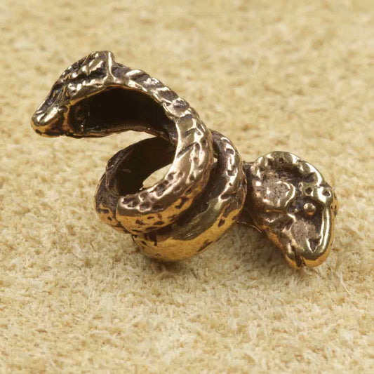 Bartperle Bronze Widder Bartschmuck