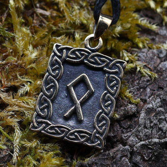 Rune Anhänger Othala aus Bronze Schutzamulett