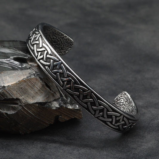 Keltischer Knoten Armreif Edelstahl