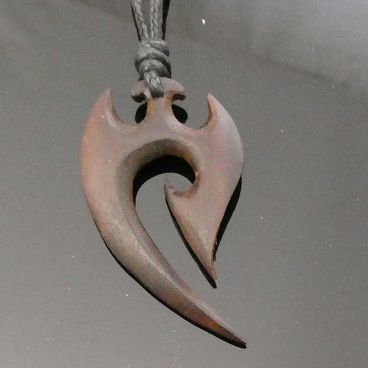 Maori Holzschmuck Kette Holz Anhänger