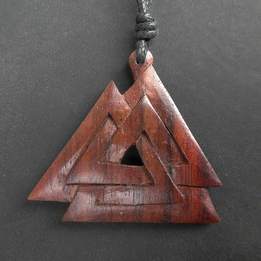 Kelten Holzschmuck Anhänger Handarbeit Pict´s Knoten