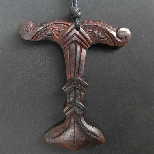 Irminsul Heiligtum Kette Holz Schmuck Anhänger Fairtrade Handarbeit
