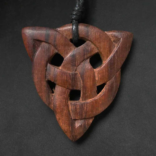 Taliesin Keltische Kette Holz Schmuck Anhänger Fairtrade Handarbeit