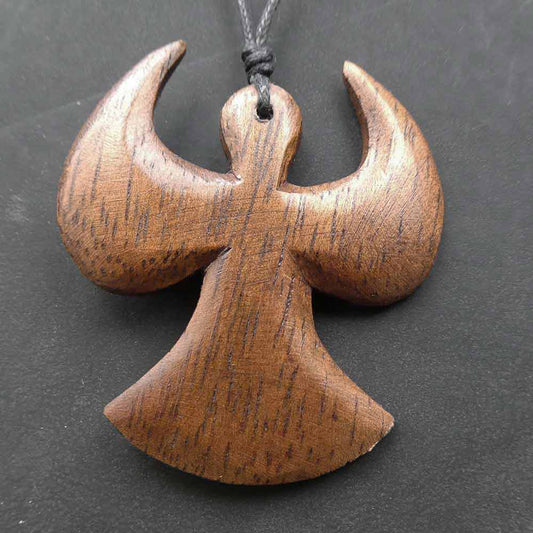 Engel Holz Kette Schmuck Kunst Handwerk Fairtrade himmlischer Schmuck