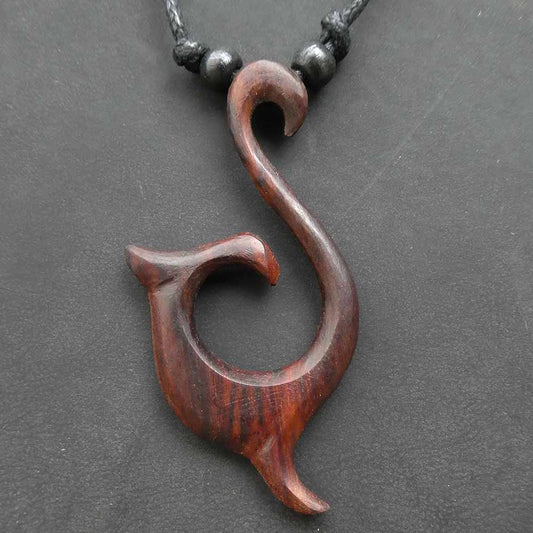 Geschnitzte Halskette Tribal Holzschmuck Halskette Handarbeit Schmuck