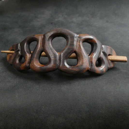 Haarspange geschnitzt perfekt für Steckfrisuren