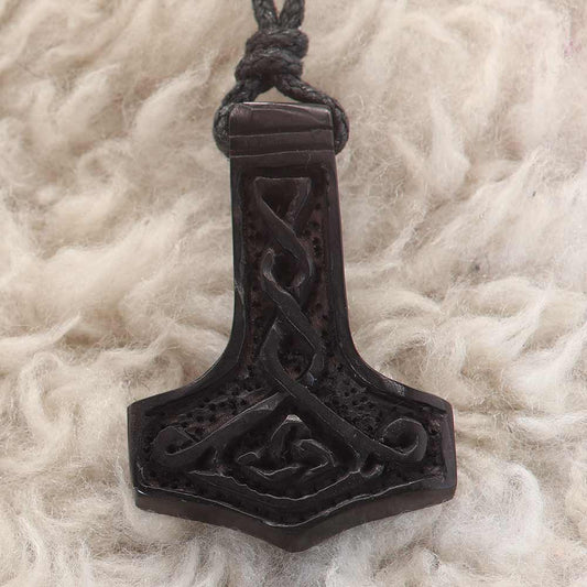 Thorshammer Horn Schmuck Kette Kunst handwerk fair gehandelt Handarbeit