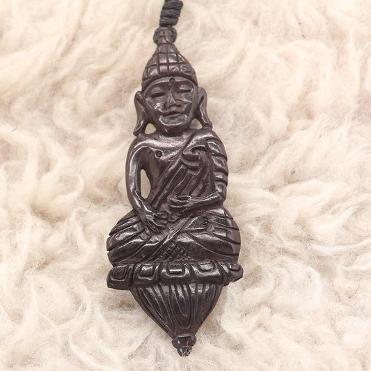 Buddha Horn Schmuck Kette Kunst handwerk fair gehandelt Handarbeit