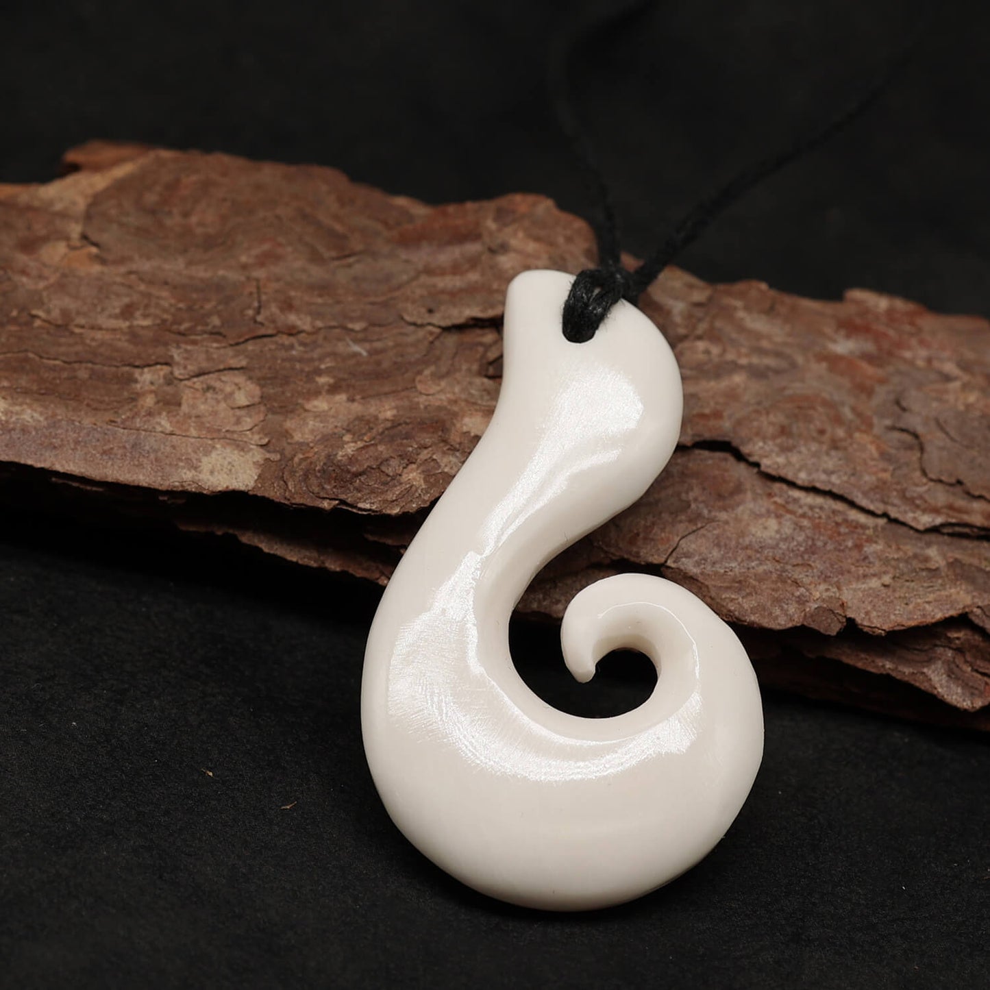 Tribal Maori Halskette Anhänger Knochen