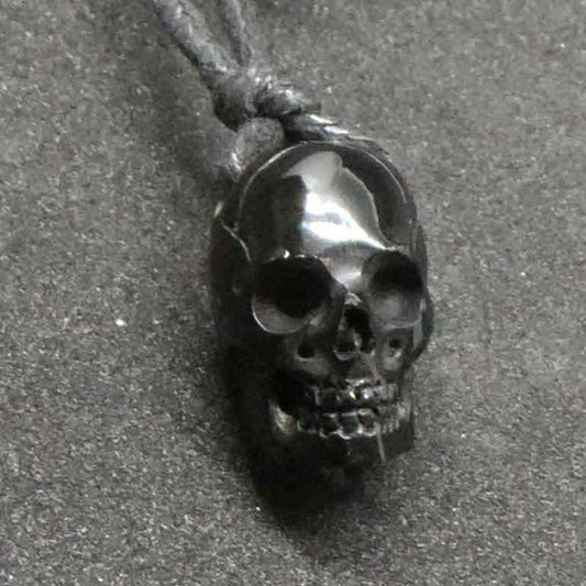 Totenkopf Horn Kette Schmuck Gothic