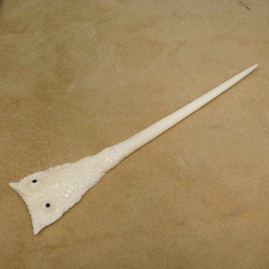 Haarschmuck Eule Haarstab aus Knochen