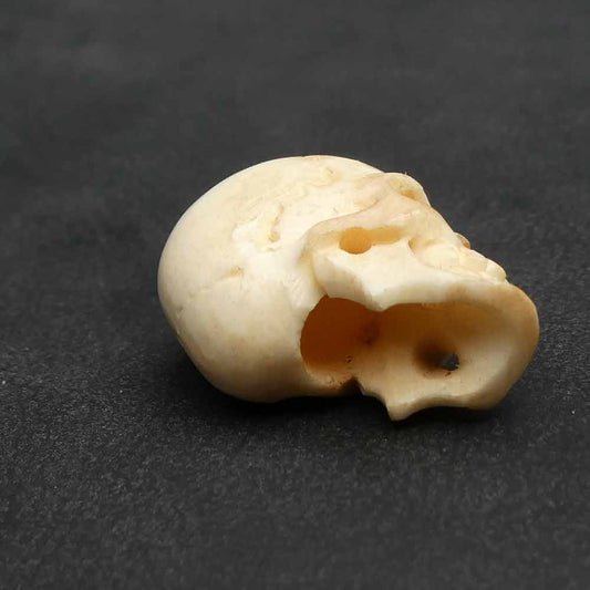 Totzenkopf Bartperle Handarbeit geschnitzt Punk Gothic