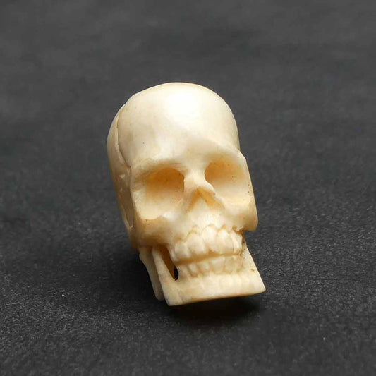 Skull Bartperle Haarschmuck Knochen Großlochperle Punk