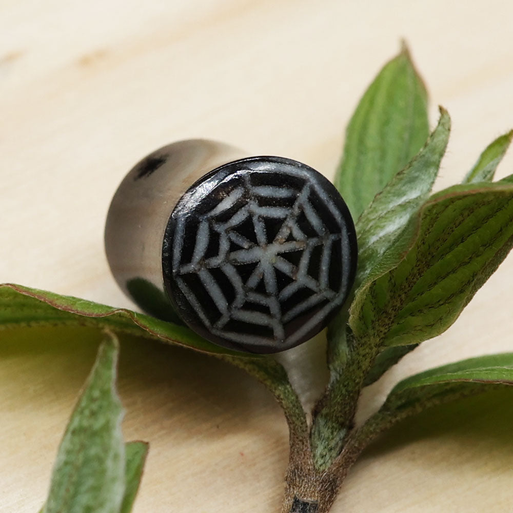 Tunnel Horn Ohrpiercing 10 mm