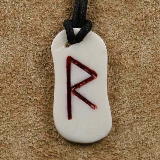 Schmuck Rune Knochen 5 raidho