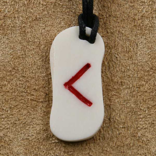 Knochen Rune 6 kaunaz - k