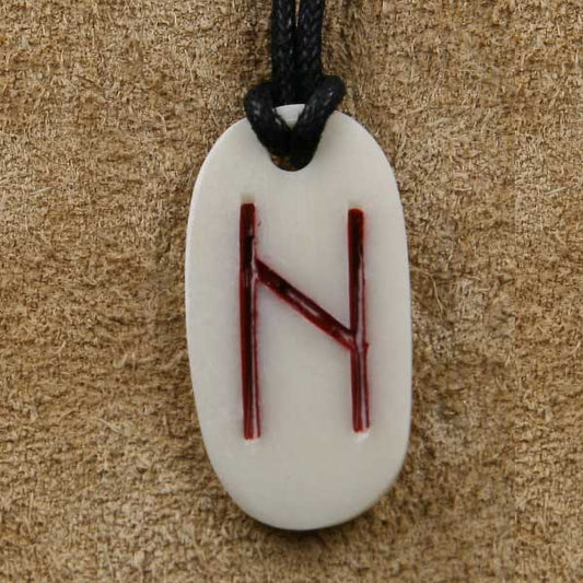 Knochen Rune 9 hagalaz -h