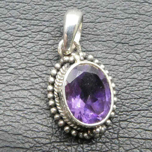 Amethyst Schmuck Silber Anhänger