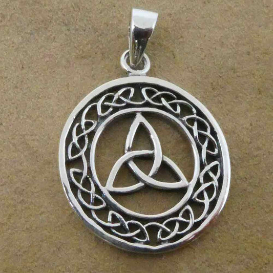 Keltische Trigueta Silber Schmuck Anhänger