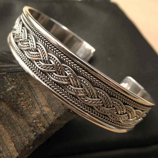 Wikinger Armreif Silber massiv