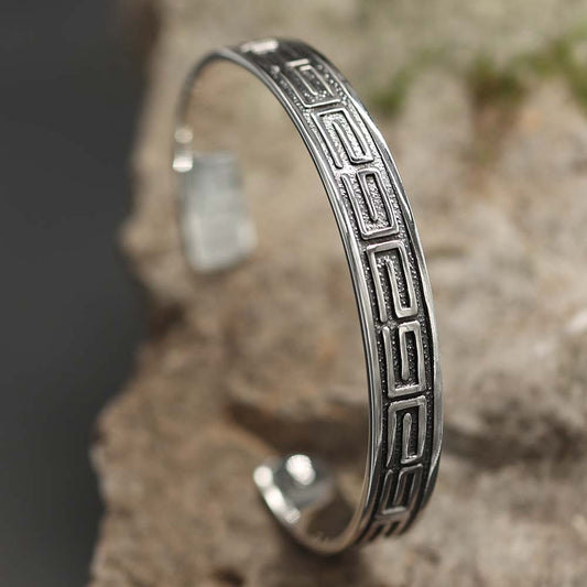 Herren Armreif 925 Silber Massiv Armschmuck