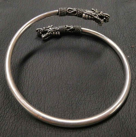 Drachen Armschmuck Silber Armreif Damen Herren