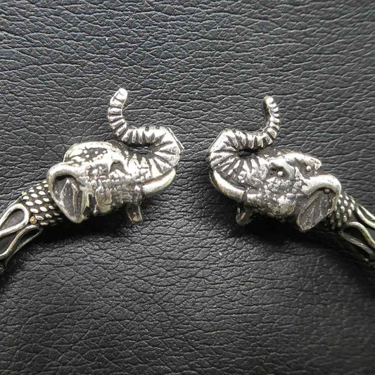 Elefantenköpfe Armreif Sterlingsilber Armschmuck zeitlos schlicht
