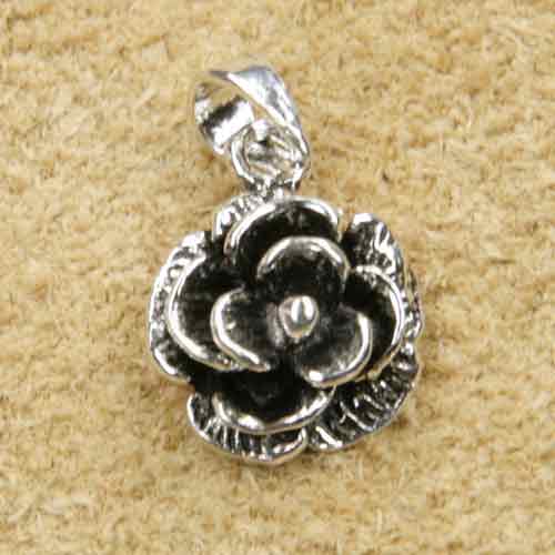Rose Schmuck Silber Anhänger