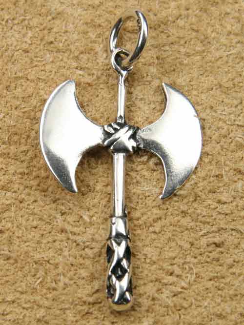 Doppelaxt Schmuck Silber Anhänger Silberschmuck