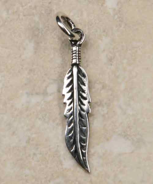 zierliche feder Schmuck Silber