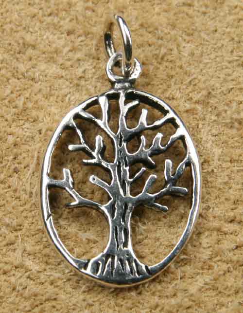 Silberschmuck Kettenanhänger Lebensbaum
