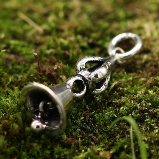 Glocke Kettenanhänger 925 Silber feiner Schmuck für eine Silberkette Tempel