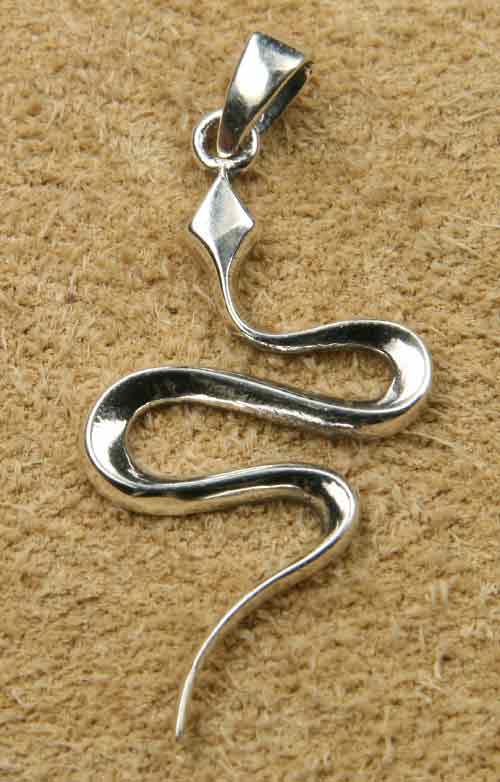 Schlange Schmuck Anhänger Silber