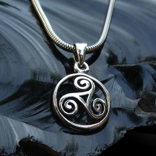 Triskel Keltisch 925 Silber Anhänger Mittelalter