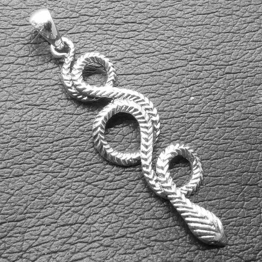 Schlange Silber zierlich Schmuck Anhänger