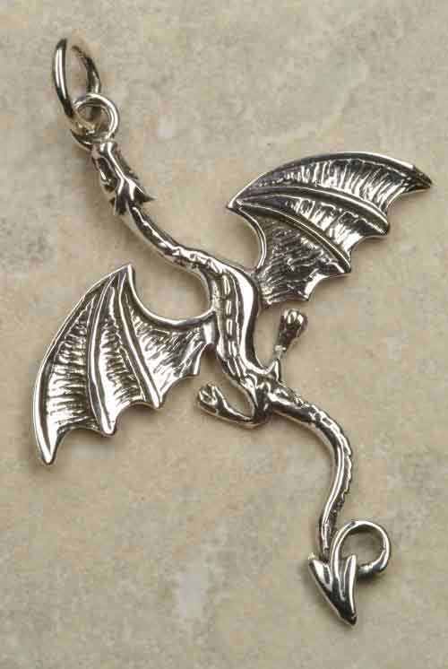 Drache Schmuck Anhänger 925/000