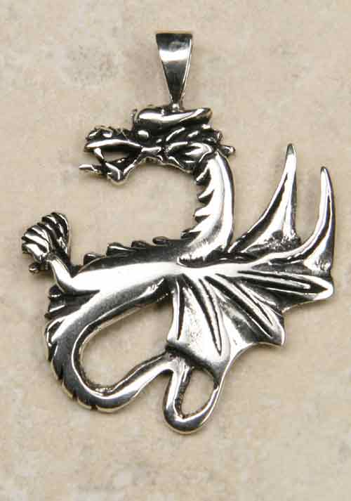 Drache keltisch 925 Sterlingsilber