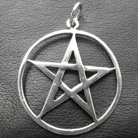 Pentagramm Silber Schmuck Anhänger Drudenfuß