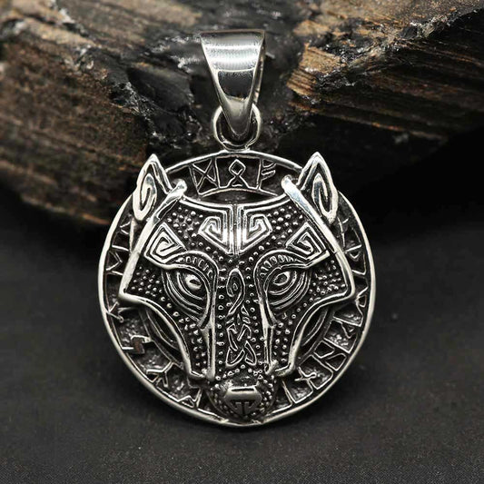 Silber Anhänger fenriswolf Mittelalter Schmuck 925 Silber