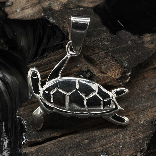 Schildkröte Kettenanhänger 925 Silber Schmuck Wasserschildkröte